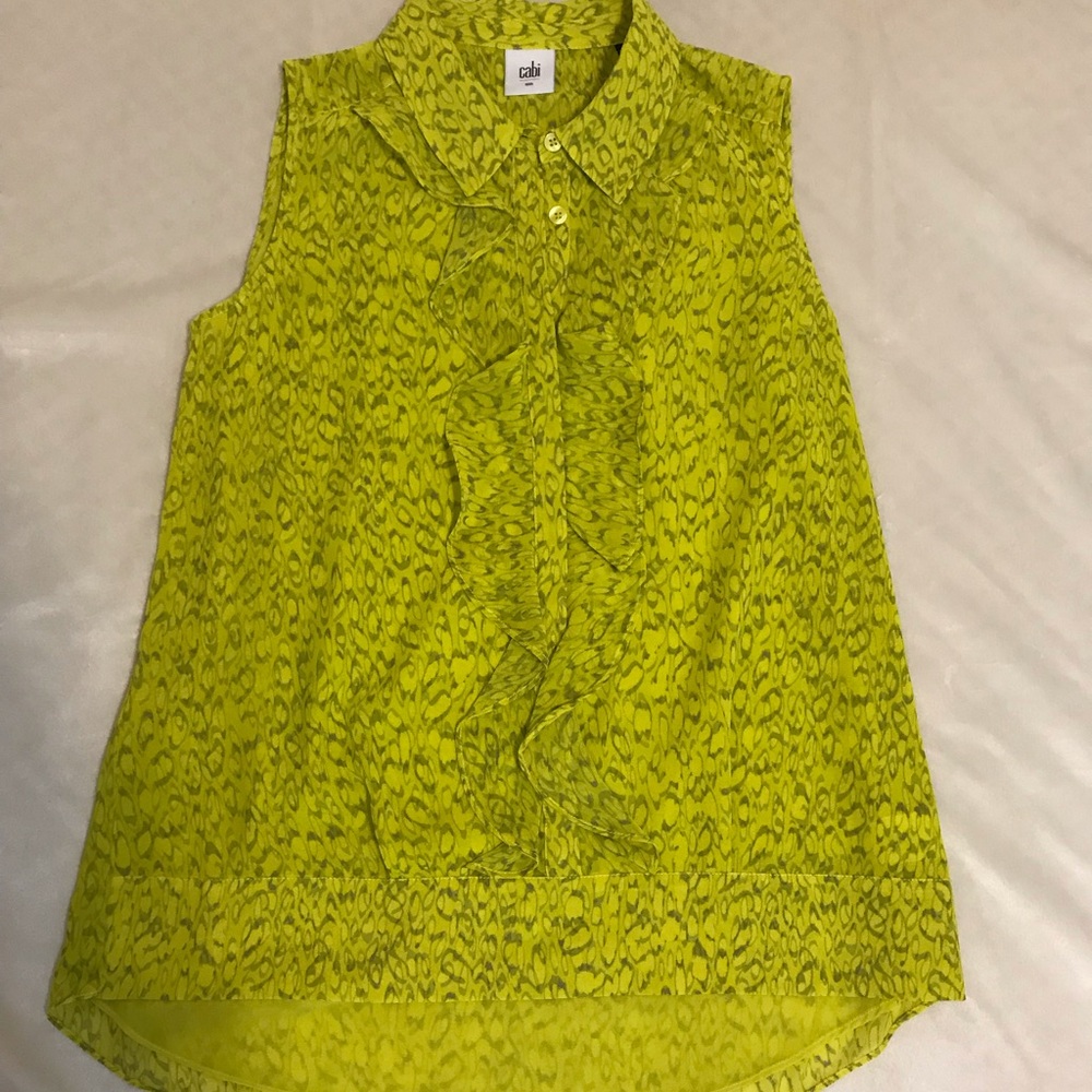 Fabulous yellow CAbi blouse